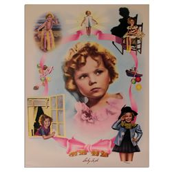 Shirley Temple Signed 1977 Limited Edition Poster -- Scenes From 1930's Films of Everybody's Favorit