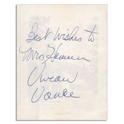 ''I Love Lucy'' Star Vivian Vance Signed Card