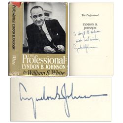 Lyndon B. Johnson Signed First Edition of ''The Professional'' -- With Original Dustjacket