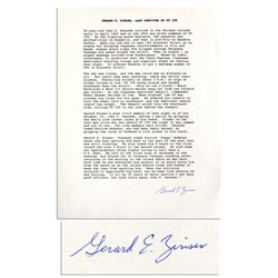 A Crew Member of John F. Kennedy's PT-109 Boat Handwrites & Signs a First Person Account of the Sink