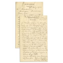 Lincoln Assassination Letter -- Signed by Doctor in Charge of Imprisoned Mary Surratt & Other Conspi