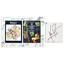 Neil Armstrong Signed Mat With 26 Other Public Figures From a 1988 Celebrity Golf Tournament