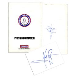 Neil Armstrong Signed Press Kit -- With Materials Inside Relating to His Endorsement of a Concrete M
