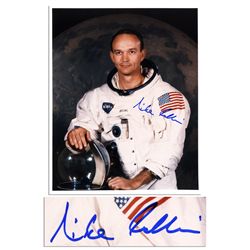 Astronaut Michael Collins Signed 8'' x 10'' Photo -- First Manned Lunar Landing