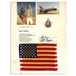 Space-Flown U.S. Flag From The Columbia STS-1 Mission