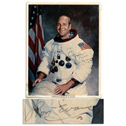 Apollo 17 Astronaut Ron Evans Signed 8'' x 10'' Photo