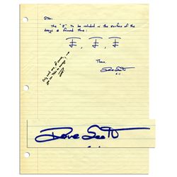 Apollo 15 Astronaut Dave Scott Autograph Note Signed Regarding Mission Insignia