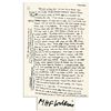 Image 1 : Maurice Wilkins Autograph Manuscript Signed -- ''...DNA structure & function was the big...problem..