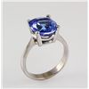 Image 3 : 4.83 Carat Natural Tanzanite Oval Ring 14kt