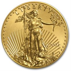 2001 1 oz Gold American Eagle - Brilliant Uncirculated