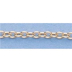 Pure Gold 16" 14kt Italian Gold-Yellow or White 1.9mm, Oval Link Chain Gauge:042, 3.0gr