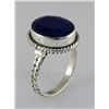 Image 1 : SAPPHIRE CORRUNDUM 24.61CTW SILVER RING