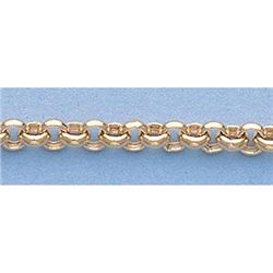 Pure Gold 16" 14kt Italian Gold-Yellow or White 3.3mm, Rolo Chain Gauge:033, 5.3gr