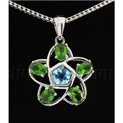 Cute Star Design 4.36g Sterling Silver Pendant