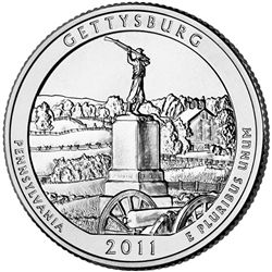 2011 Silver 5 oz Gettysburg ATB