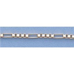 Pure Gold 16" 14kt Italian Gold-Yellow or White 1.6mm, Figaro Box Chain :4.7gr