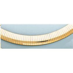 OMEGA NECKLACE 10mm 16in. 53.7 grs 14kt Y Gold