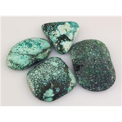 Natural Turquoise 173.00ctw Loose Gemstone Lot of 4