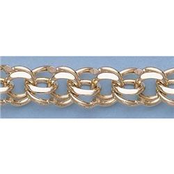 Pure Gold 7" 14kt Italian Gold-Yellow 9.8mm, Charm Bracelets Gauge:Y4052, 30gr