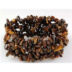 275.31CTW 8" TIGER EYE CHIPPED STONE BRACELET PHILIPPINES