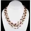 Image 1 : 161.00CTW Multi Color Thread Freshwater Pearl Necklace