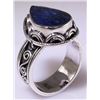 Image 1 : SAPPHIRE CORRUNDUM 47.07CTW ANTIQUE LOOKS .925 RING