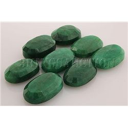 280.10ctw Faceted Loose Emerald Beryl Gemstone Lot of 8