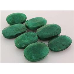 261.97ctw Faceted Loose Emerald Beryl Gemstone Lot of 7