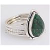 Image 2 : EMERALD BERYL 33.12CTW BEZEL DESIGN SILVER RING
