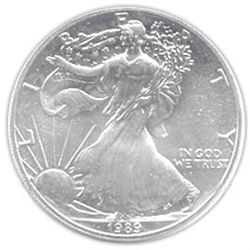 Uncirculated Silver Eagle 1989