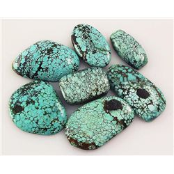 Natural Turquoise 157.66ctw Loose Small Gemstone Lot of 7