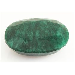 Emerald 222.20ctw Loose Gemstone 47x38x16mm Oval Cut