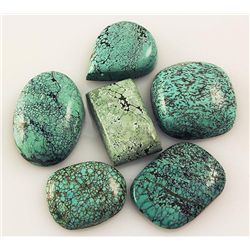 Natural Turquoise 164.26ctw Loose Small Gemstone Lot of 6