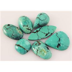 Natural Turquoise 165.98ctw Loose Small Gemstone Lot of 7