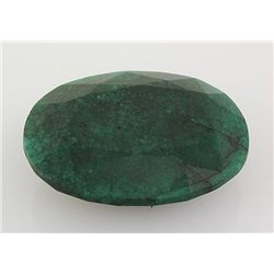 Emerald 128.64ctw Loose Gemstone 42x32x13mm Oval Cut