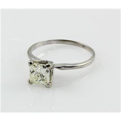 2.63 ctw Princess Cut Brilliant Diamond, G, SI1,14Kt WG