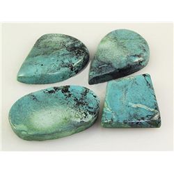 Natural Turquoise 207.90ctw Loose Gemstone 4pc Big Size