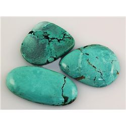Natural Turquoise 193.35ctw Loose Gemstone 3pc Big Size