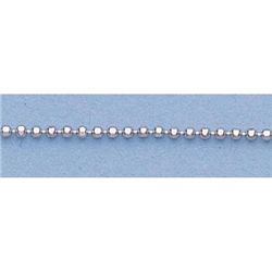 Pure Gold 16" 14kt Italian Gold-Yellow or White 1.1mm, D/C Bead Chain Gauge:120, 2.3gr