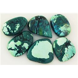 Natural Turquoise 189.68ctw Loose Small Gemstone Lot of 6
