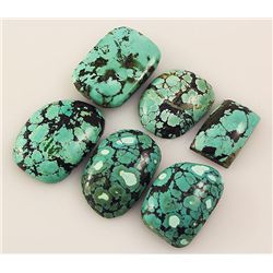 Natural Turquoise 188.21ctw Loose Small Gemstone Lot of 6