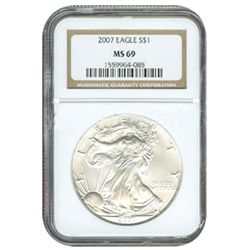 Certified Proof Silver Eagle PF69 2007