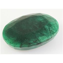Emerald 172.41ctw Loose Gemstone 44x34x14mm Oval Cut
