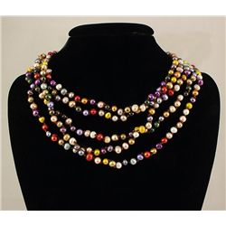 MULTI-COLOR FRESHWATER PEARL 543.67CTW NECKLACE