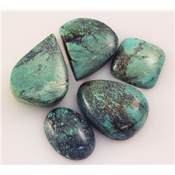 Natural Turquoise 152.10ctw Loose Small Gemstone Lot of 5