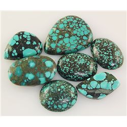 Natural Turquoise 146.04ctw Loose Small Gemstone Lot of 7