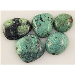 Natural Turquoise 142.30ctw Loose Small Gemstone Lot of 5
