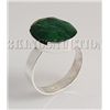 Image 1 : EMERALD BERYL 27.00CTW BEZEL DESIGN SILVER RING