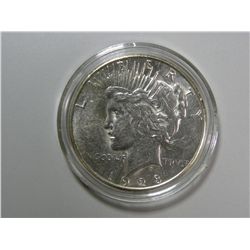 1928-S, Peace Dollar - AU