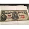 Image 1 : 1907 $5 "WOODCHOPPER" LEGAL TENDER NOTE